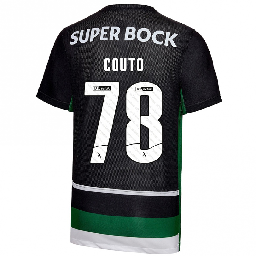 Men Football Mauro Couto #78 Black White Green Home Jersey 2024/25 T-Shirt Australia