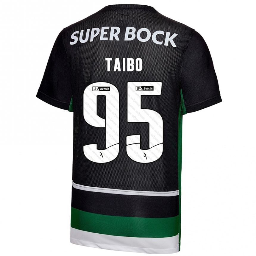 Men Football Lucas Taibo #95 Black White Green Home Jersey 2024/25 T-Shirt Australia