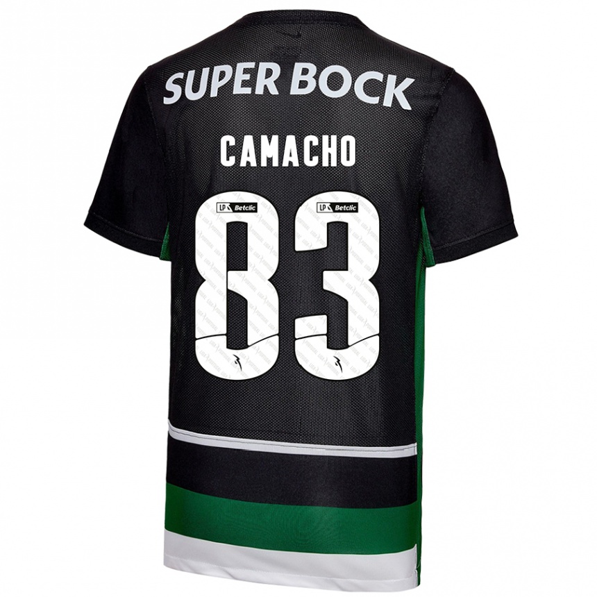 Men Football Rafael Camacho #83 Black White Green Home Jersey 2024/25 T-Shirt Australia