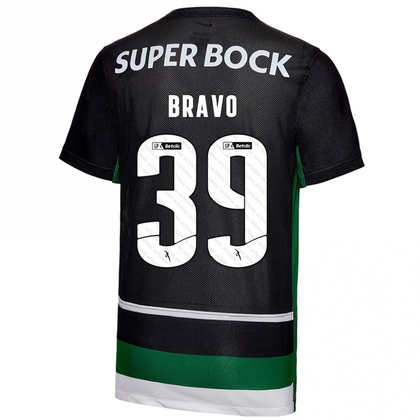 Men Football Bravo #39 Black White Green Home Jersey 2024/25 T-Shirt Australia