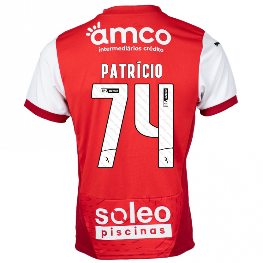 Men Football Nuno Patrício #74 Red White Home Jersey 2024/25 T-Shirt Australia