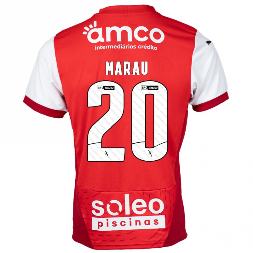 Men Football Madalena Marau #20 Red White Home Jersey 2024/25 T-Shirt Australia