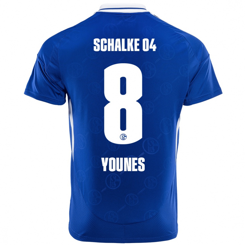 Men Football Amin Younes #8 Royal Blue Home Jersey 2024/25 T-Shirt Australia