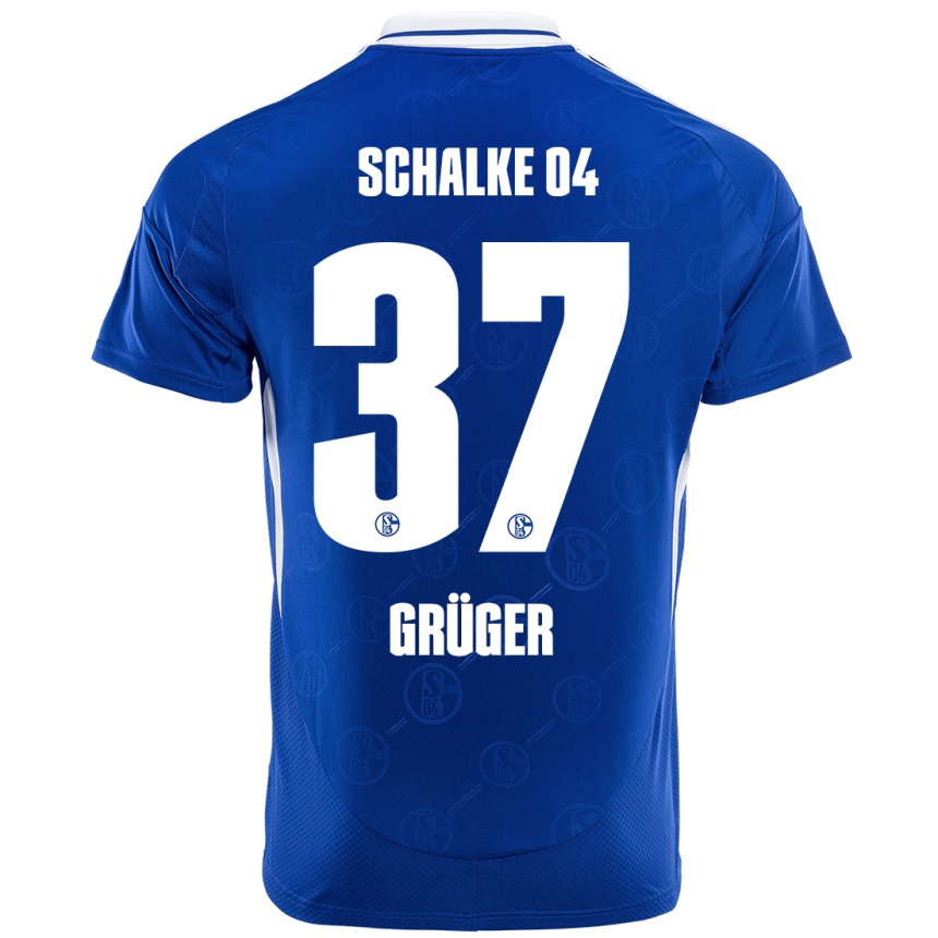 Men Football Max Grüger #37 Royal Blue Home Jersey 2024/25 T-Shirt Australia