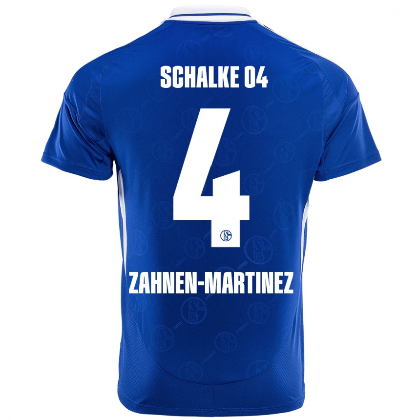 Men Football Pablo Zahnen-Martinez #4 Royal Blue Home Jersey 2024/25 T-Shirt Australia