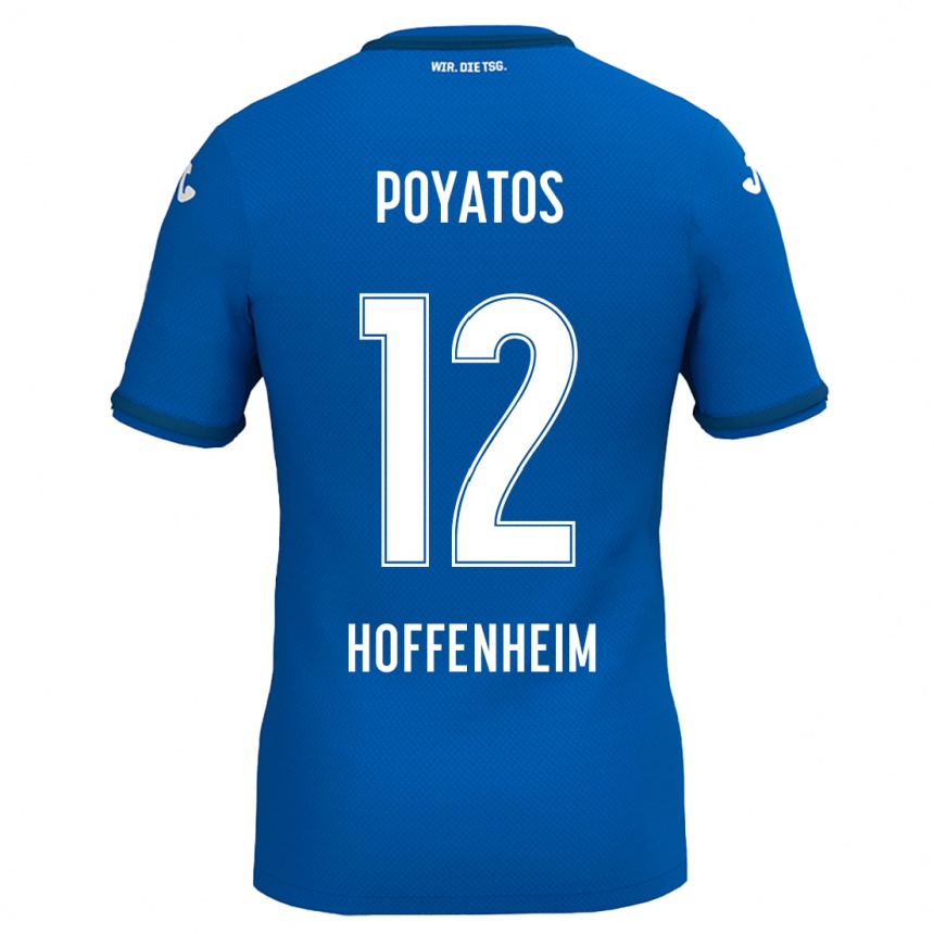 Men Football Miguel Poyatos #12 Royal Blue Home Jersey 2024/25 T-Shirt Australia