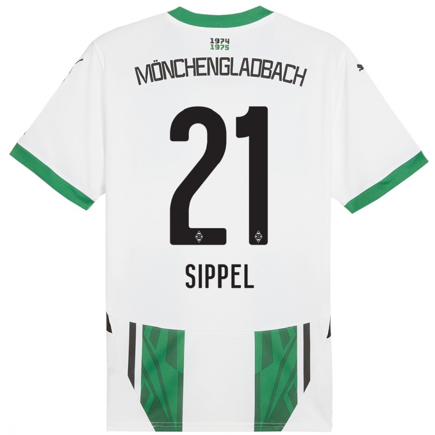 Men Football Tobias Sippel #21 White Green Home Jersey 2024/25 T-Shirt Australia