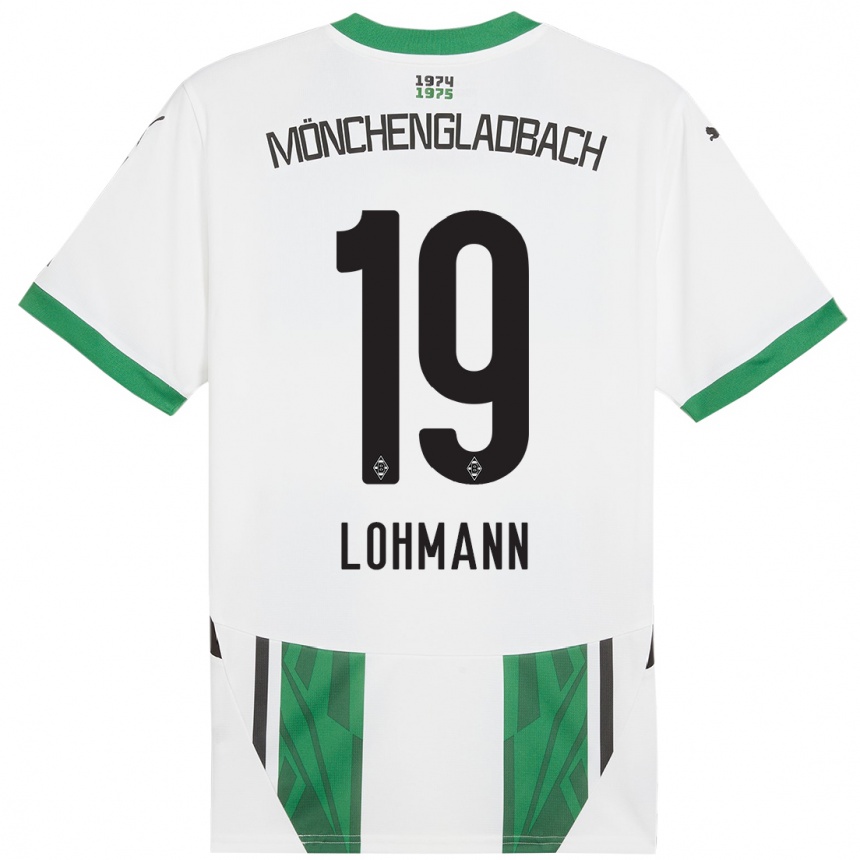 Men Football Mona Lohmann #19 White Green Home Jersey 2024/25 T-Shirt Australia