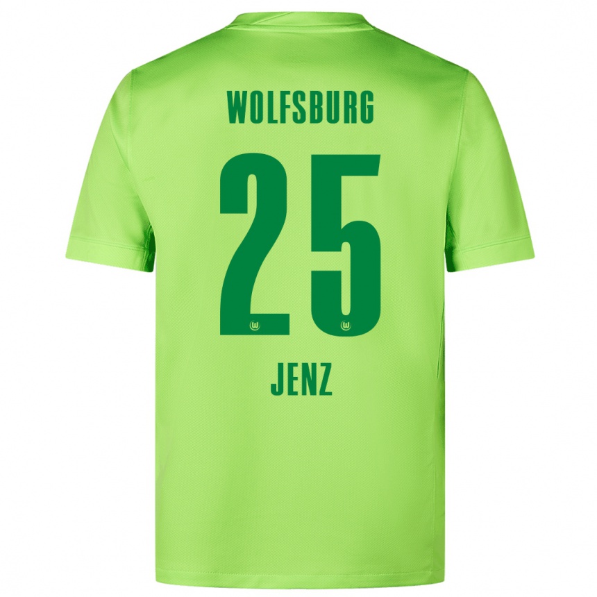 Men Football Moritz Jenz #25 Fluorescent Green Home Jersey 2024/25 T-Shirt Australia