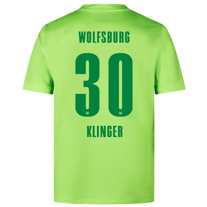 Men Football Niklas Klinger #30 Fluorescent Green Home Jersey 2024/25 T-Shirt Australia