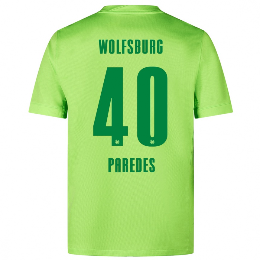 Men Football Kevin Paredes #40 Fluorescent Green Home Jersey 2024/25 T-Shirt Australia