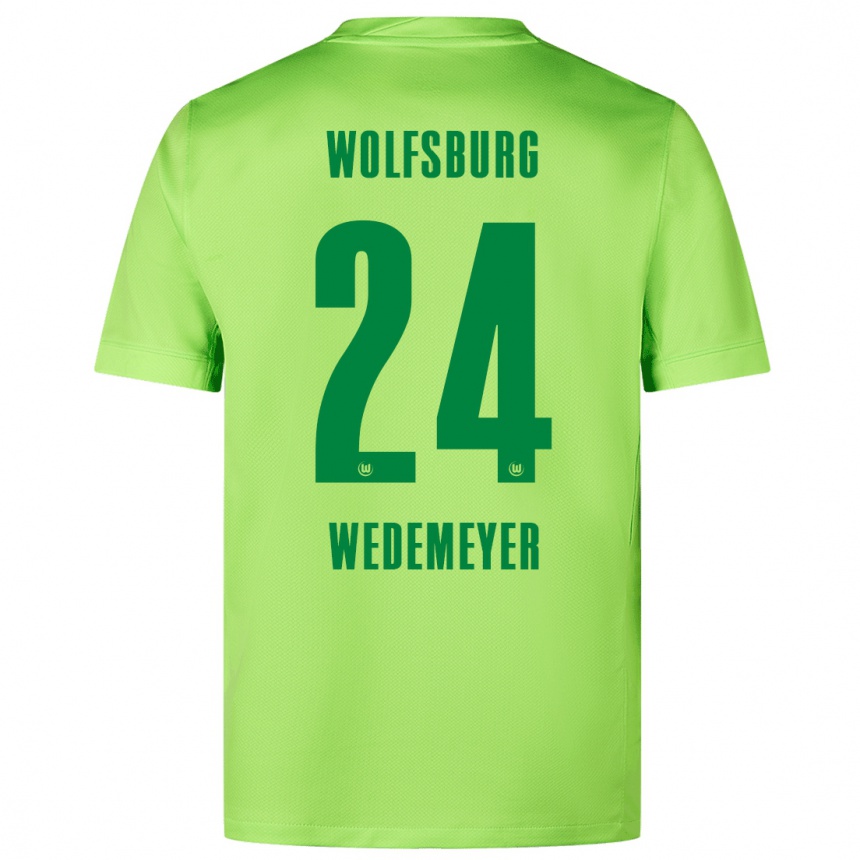 Men Football Joelle Wedemeyer #24 Fluorescent Green Home Jersey 2024/25 T-Shirt Australia