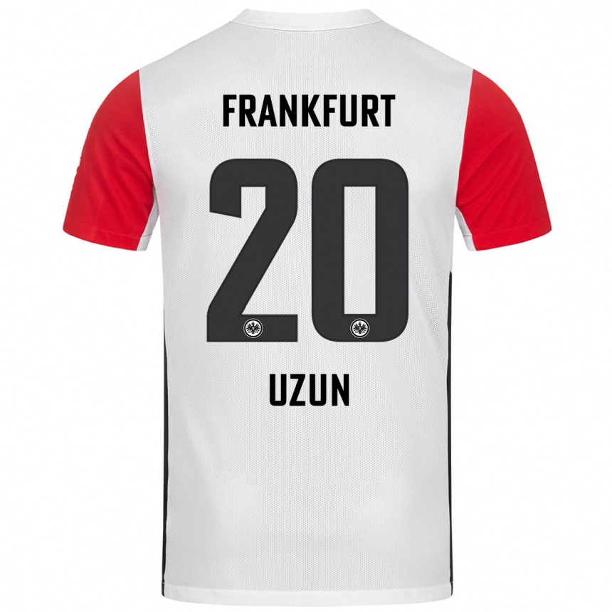 Men Football Can Uzun #20 White Red Home Jersey 2024/25 T-Shirt Australia