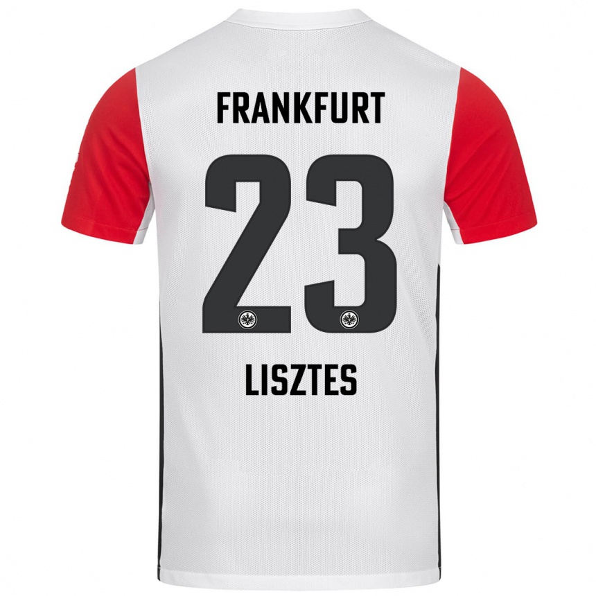 Men Football Krisztián Lisztes #23 White Red Home Jersey 2024/25 T-Shirt Australia