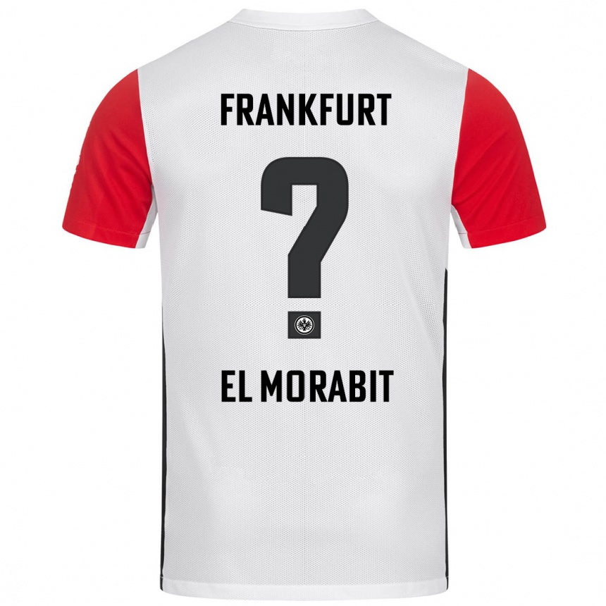 Men Football Anas El Morabit #0 White Red Home Jersey 2024/25 T-Shirt Australia