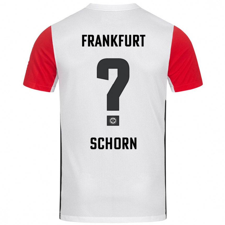 Men Football Moritz Schorn #0 White Red Home Jersey 2024/25 T-Shirt Australia