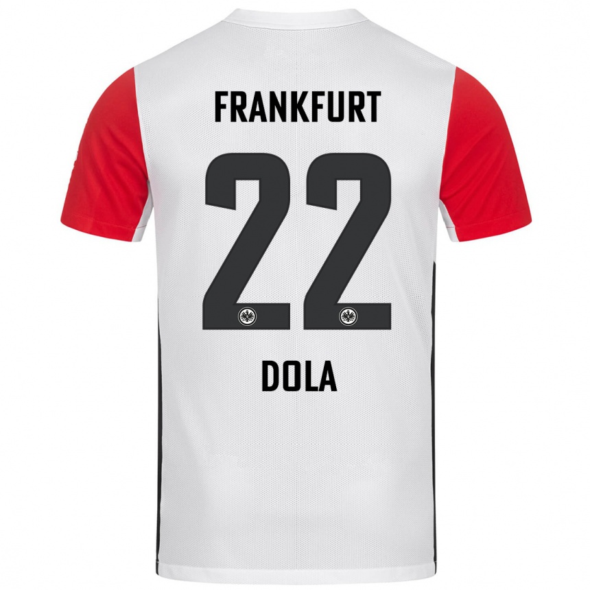 Men Football Igor Dola #22 White Red Home Jersey 2024/25 T-Shirt Australia