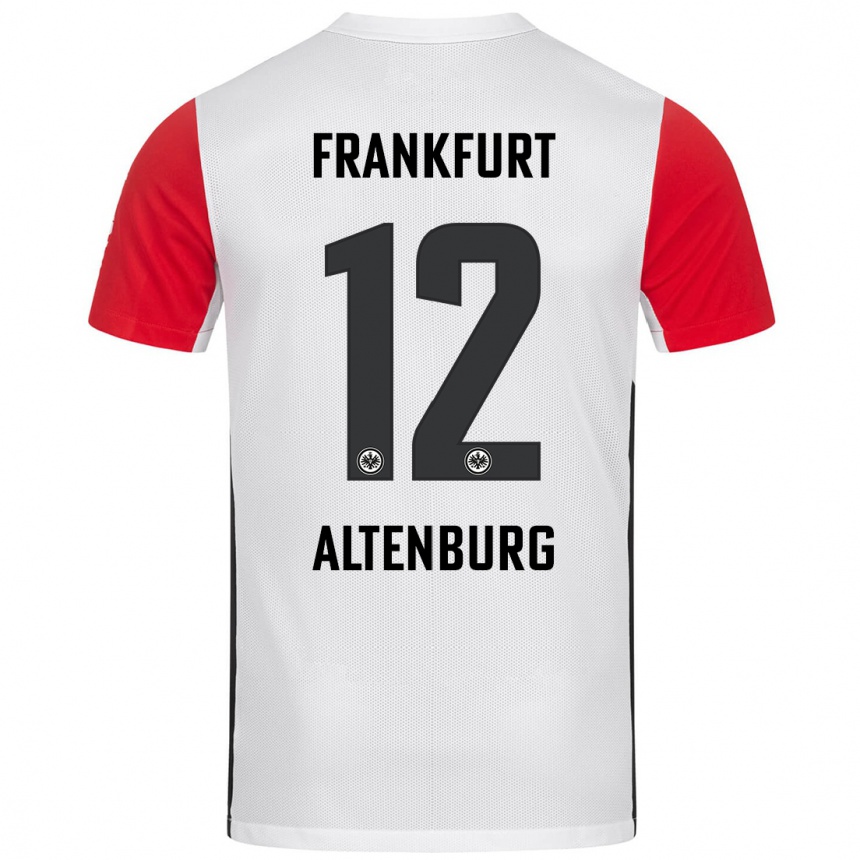 Men Football Lina Altenburg #12 White Red Home Jersey 2024/25 T-Shirt Australia