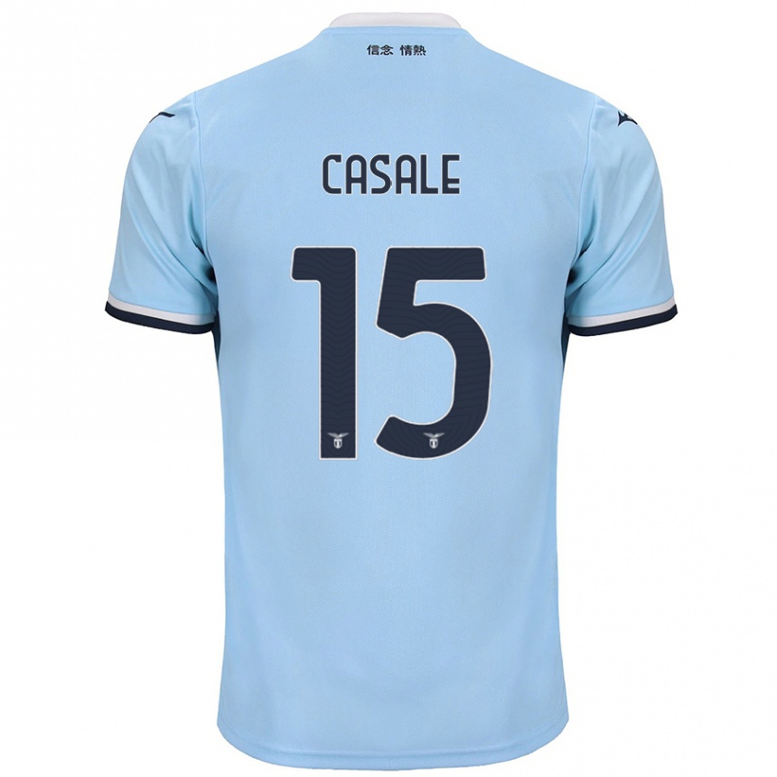 Men Football Nicolò Casale #15 Blue Home Jersey 2024/25 T-Shirt Australia