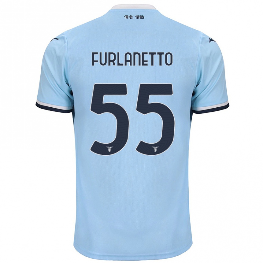 Men Football Alessio Furlanetto #55 Blue Home Jersey 2024/25 T-Shirt Australia