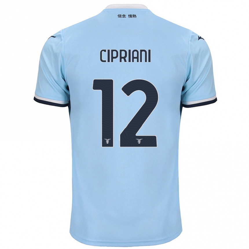 Men Football Alessio Cipriani #12 Blue Home Jersey 2024/25 T-Shirt Australia