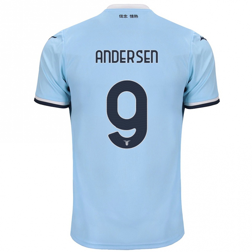 Men Football Signe Holt Andersen #9 Blue Home Jersey 2024/25 T-Shirt Australia