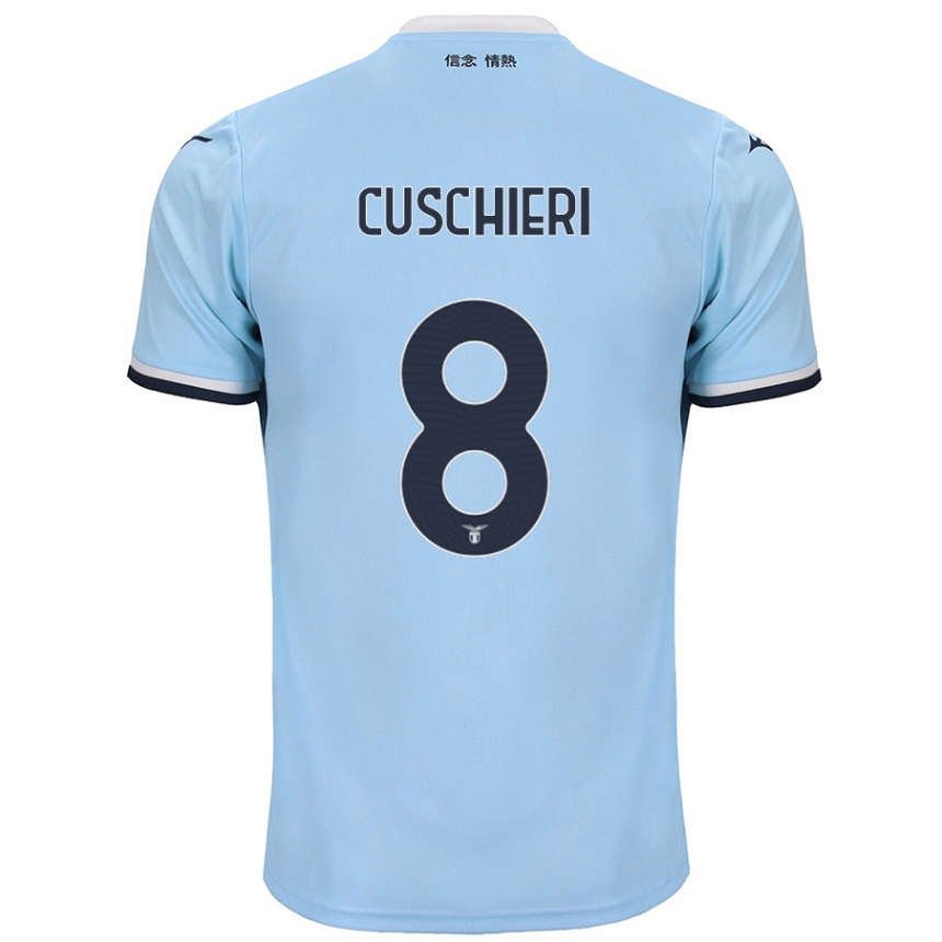 Men Football Rachel Cuschieri #8 Blue Home Jersey 2024/25 T-Shirt Australia