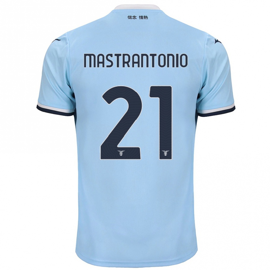 Men Football Ella Mastrantonio #21 Blue Home Jersey 2024/25 T-Shirt Australia