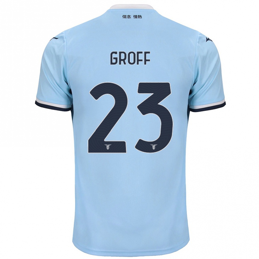 Men Football Chiara Groff #23 Blue Home Jersey 2024/25 T-Shirt Australia