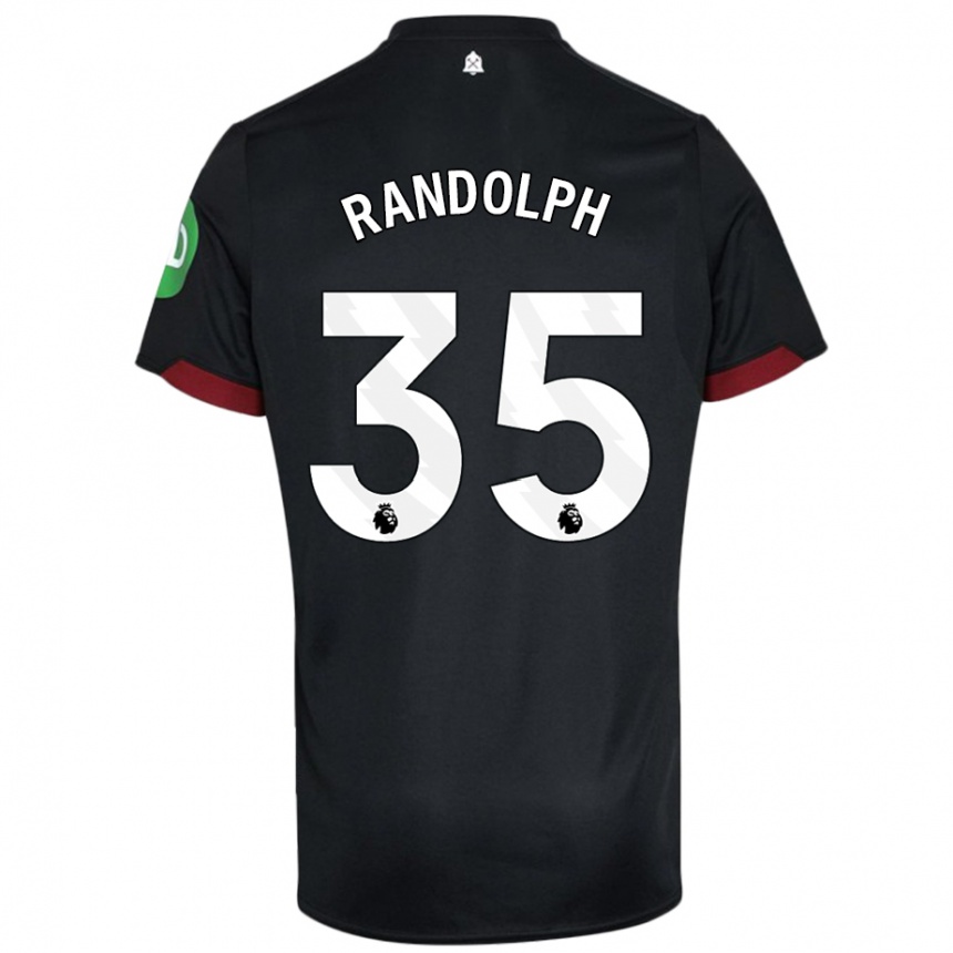 Men Football Darren Randolph #35 Black White Away Jersey 2024/25 T-Shirt Australia