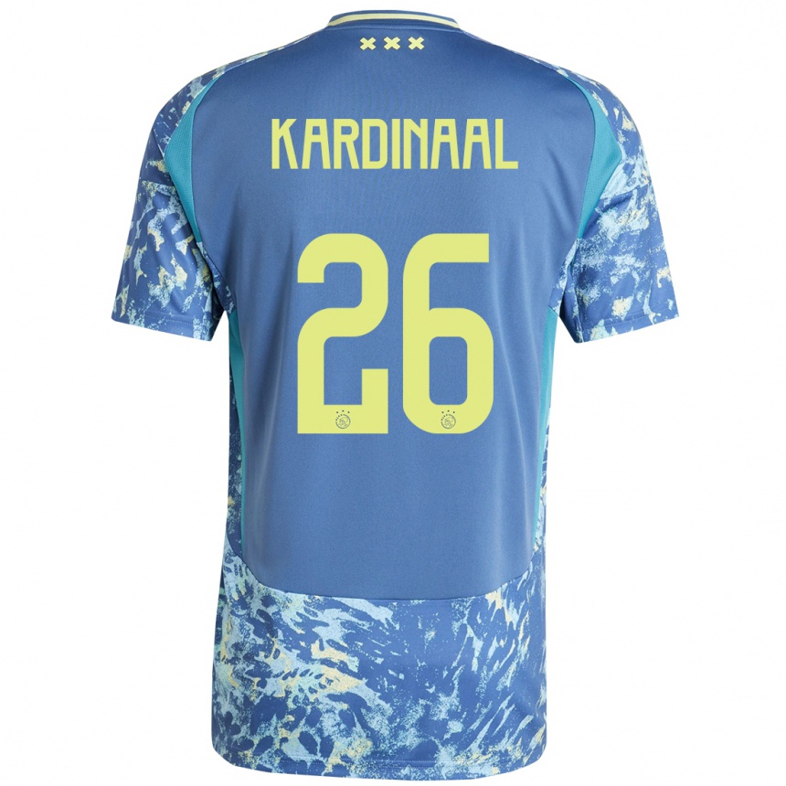 Men Football Isa Kardinaal #26 Grey Blue Yellow Away Jersey 2024/25 T-Shirt Australia