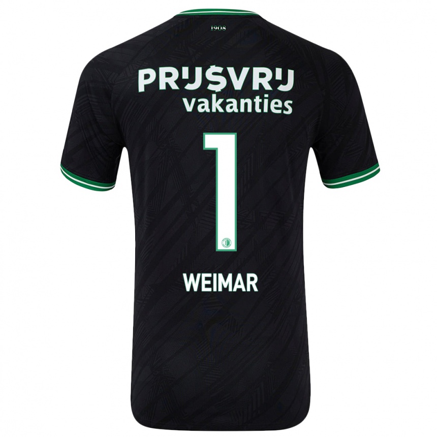 Men Football Jacintha Weimar #1 Black Green Away Jersey 2024/25 T-Shirt Australia