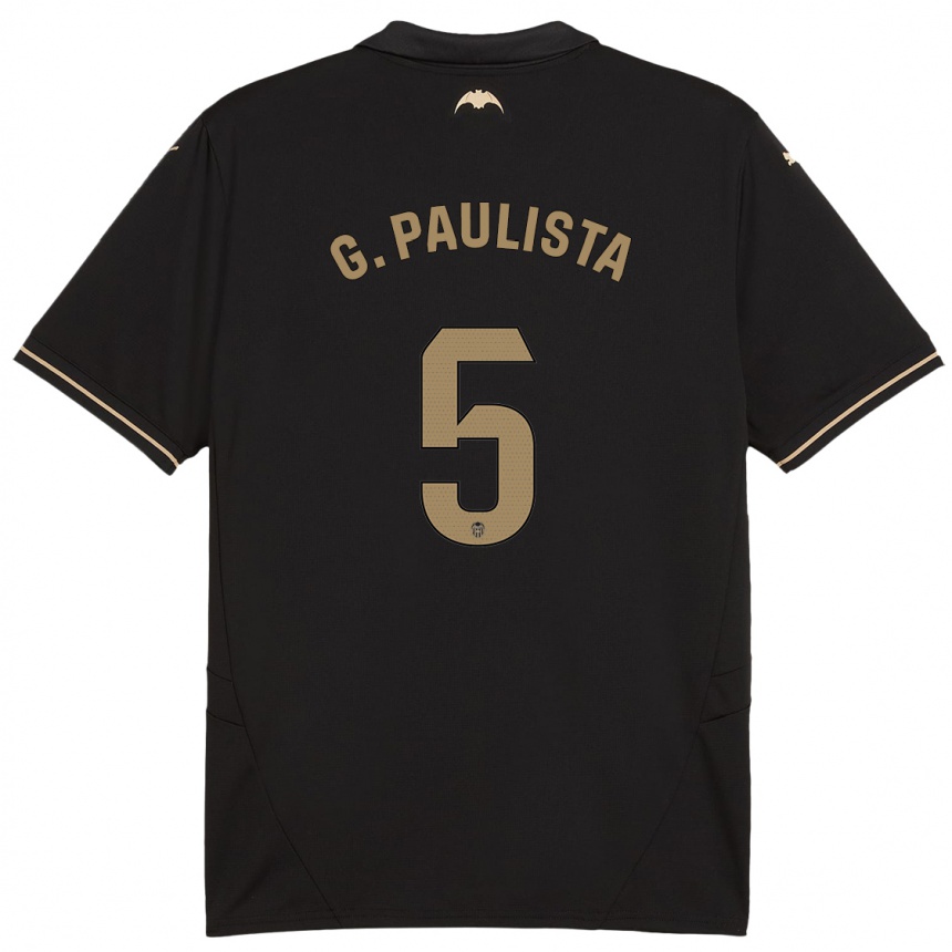 Men Football Gabriel Paulista #5 Black Away Jersey 2024/25 T-Shirt Australia