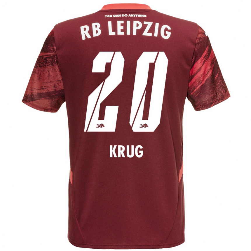 Men Football Victoria Krug #20 Burgundy Away Jersey 2024/25 T-Shirt Australia