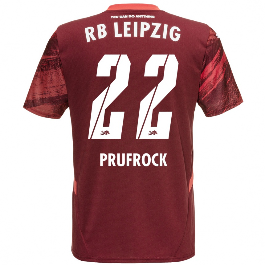 Men Football Silas Prüfrock #22 Burgundy Away Jersey 2024/25 T-Shirt Australia