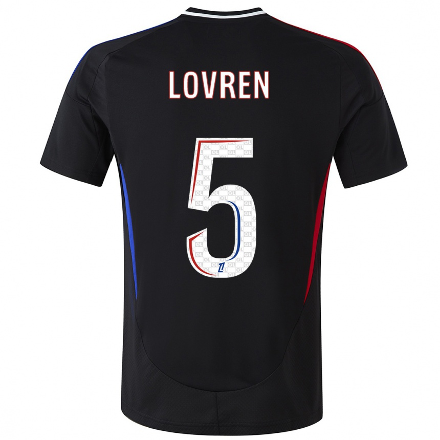 Men Football Dejan Lovren #5 Black Away Jersey 2024/25 T-Shirt Australia