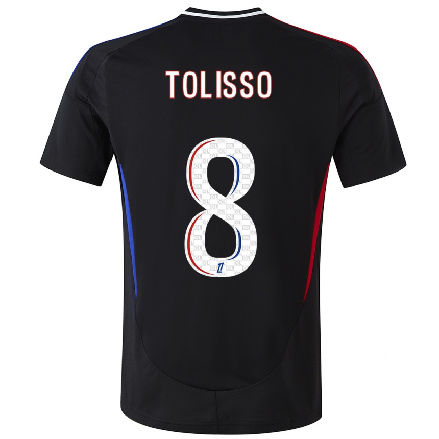 Men Football Corentin Tolisso #8 Black Away Jersey 2024/25 T-Shirt Australia