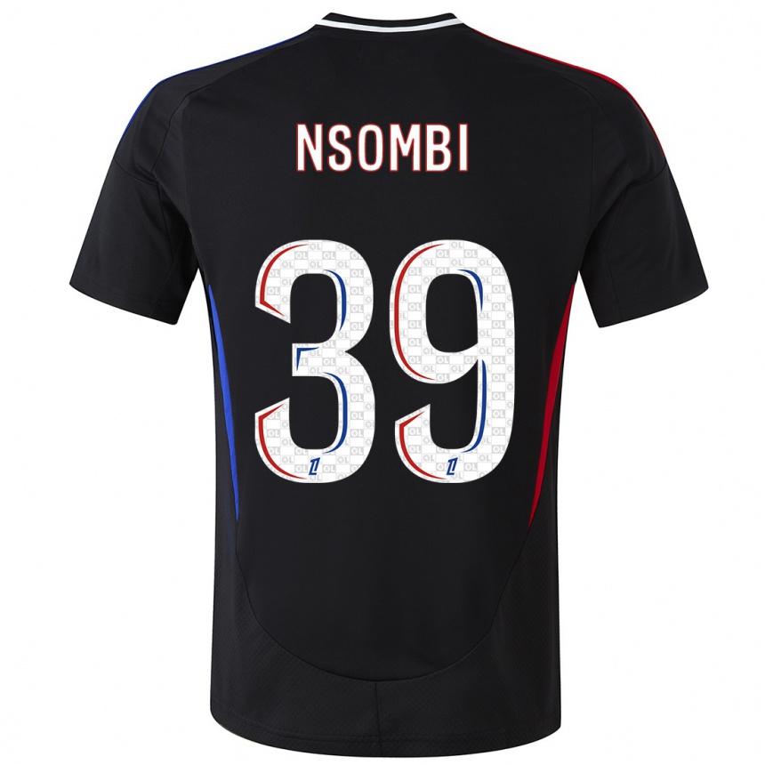 Men Football Gael Nsombi #39 Black Away Jersey 2024/25 T-Shirt Australia