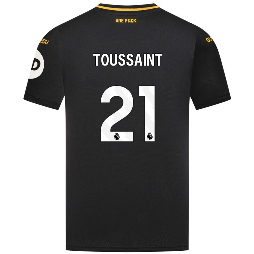 Men Football Destiney Toussaint #21 Black Away Jersey 2024/25 T-Shirt Australia