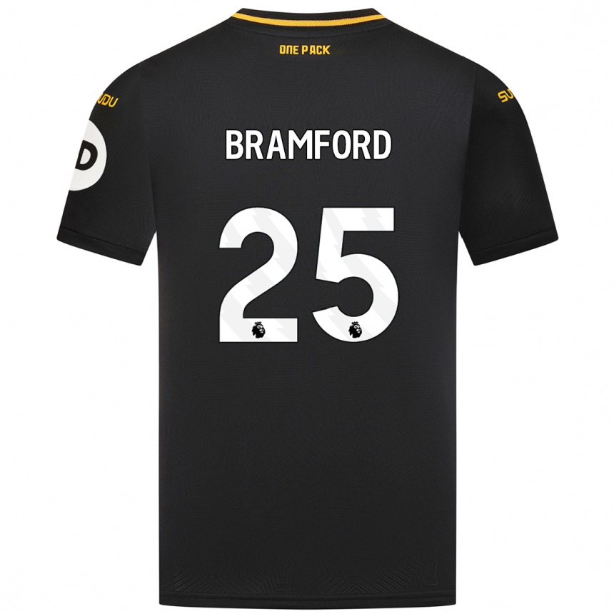 Men Football Sophie Bramford #25 Black Away Jersey 2024/25 T-Shirt Australia