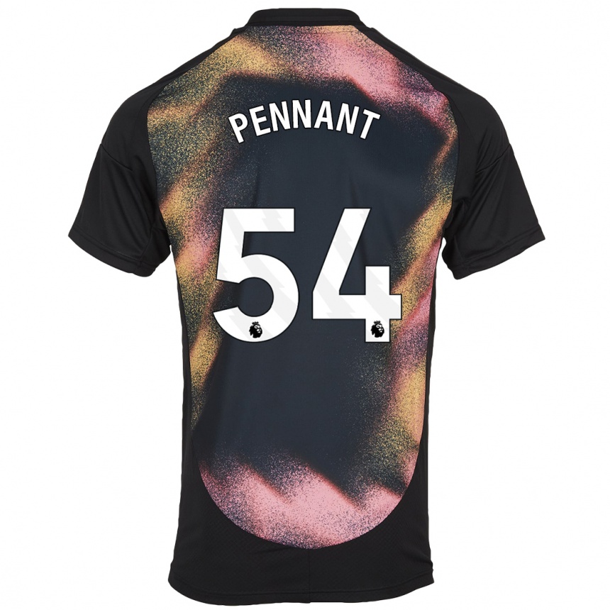 Men Football Kian Pennant #54 Black White Away Jersey 2024/25 T-Shirt Australia