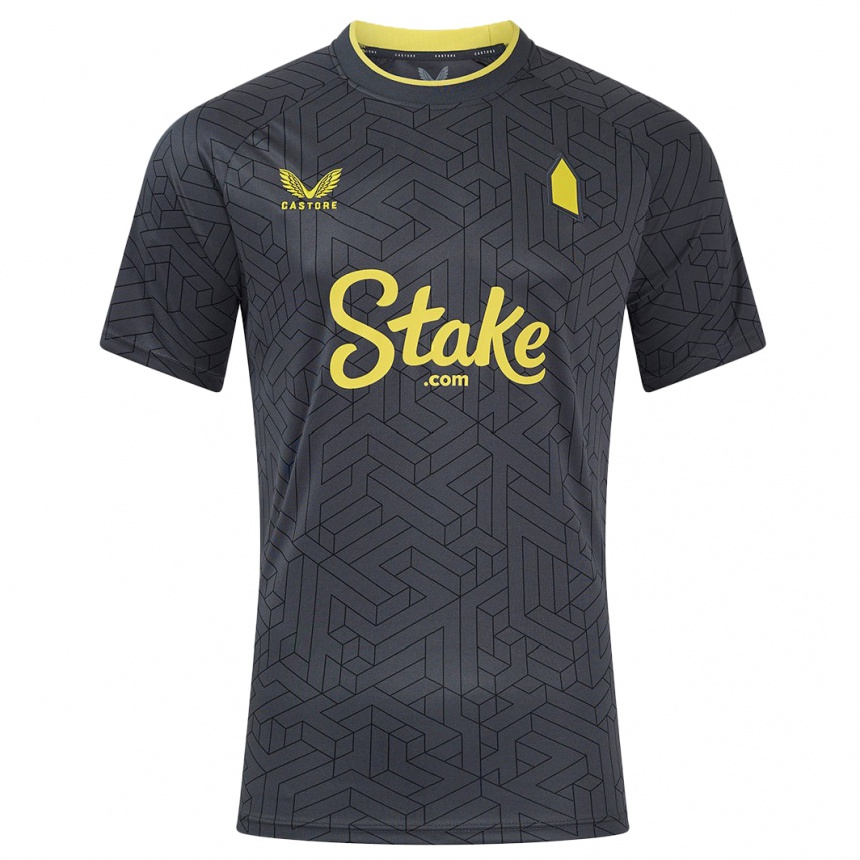 Men Football Abbey Clarke #29 Black Yellow Away Jersey 2024/25 T-Shirt Australia