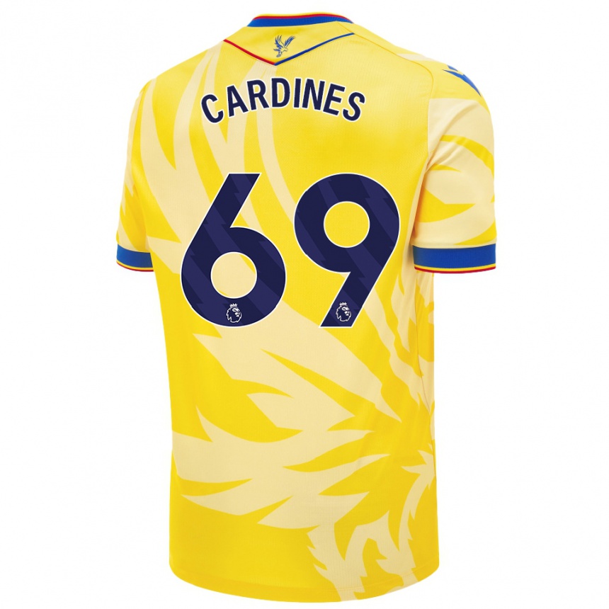 Men Football Rio Cardines #69 Yellow Away Jersey 2024/25 T-Shirt Australia