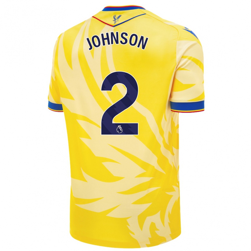 Men Football Annabel Johnson #2 Yellow Away Jersey 2024/25 T-Shirt Australia