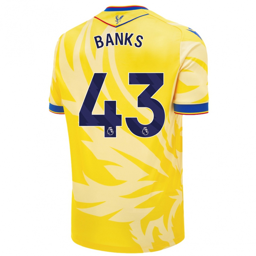 Men Football Scott Banks #43 Yellow Away Jersey 2024/25 T-Shirt Australia