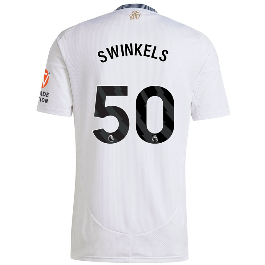 Men Football Sil Swinkels #50 White Away Jersey 2024/25 T-Shirt Australia