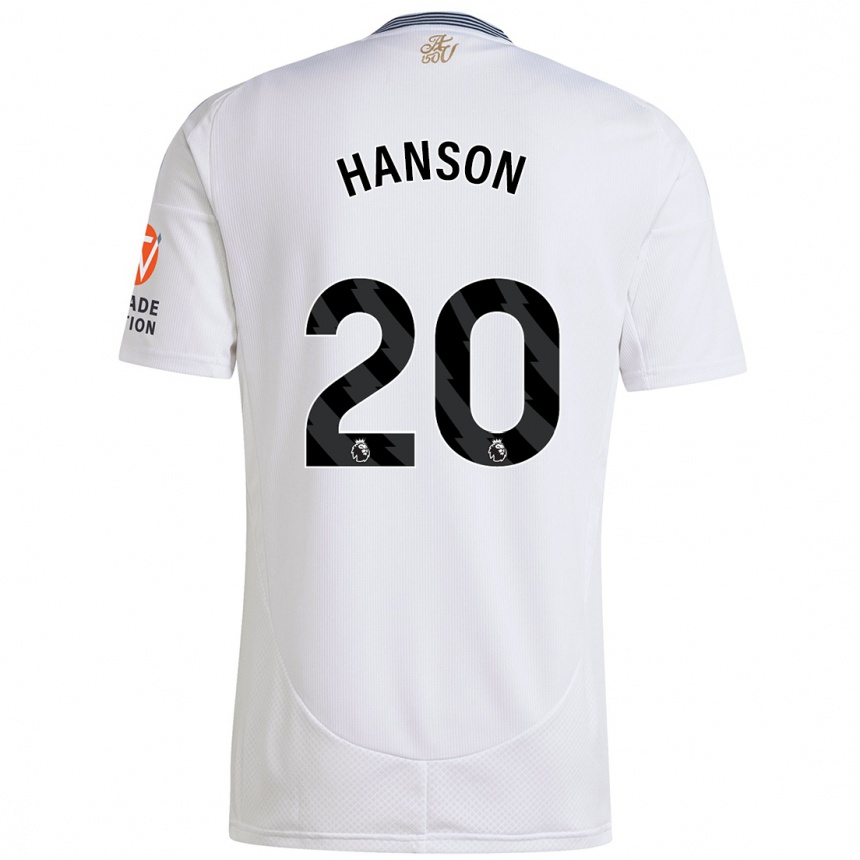 Men Football Kirsty Hanson #20 White Away Jersey 2024/25 T-Shirt Australia