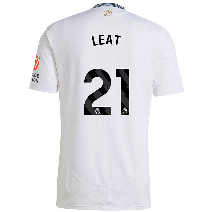 Men Football Anna Leat #21 White Away Jersey 2024/25 T-Shirt Australia