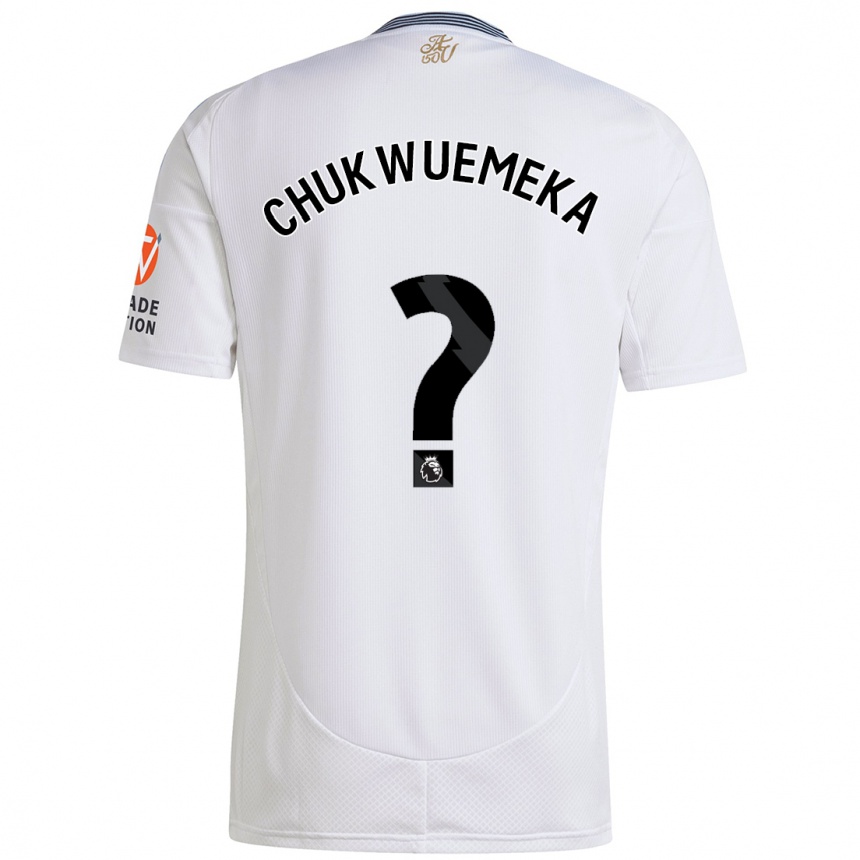 Men Football Caleb Chukwuemeka #0 White Away Jersey 2024/25 T-Shirt Australia