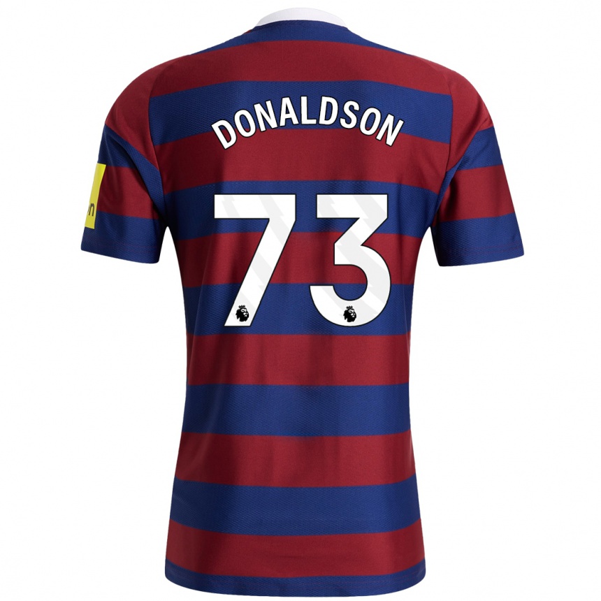 Men Football Josh Donaldson #73 Burgundy Navy Blue Away Jersey 2024/25 T-Shirt Australia